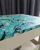 stołki Własnoręcznie malowany handmade taboret w pastelowych kolorach art deco