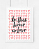 plakaty Plakat In this home is love - A3