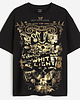 t-shirt damskie Black / gold limbo tee