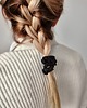 gumki do włosów Gumka jedwabna, scrunchie, frotka black orchid MINI