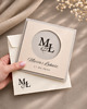 kartki scrapbooking Personalizowana kartka ślubna z monogramem i kieszonką na pieniądze  AMORE