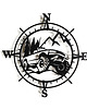 Ozdoby na ścianę Dekoracja 3D Kompas/ Róża Wiatrów 4x4