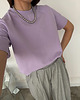 t-shirt damskie T-shirt Coco lila crew neck
