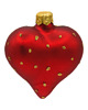 ozdoby choinkowe Bombka choinkowa: Serduszko ze złotymi kropeczkami: czerwone