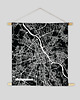 plakaty Plakat Mapa miasta na tkaninie 30x40 - NOWOŚĆ