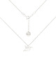 chokery Srebrny choker pancerka z kolibrem
