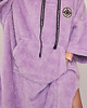 bluza z kapturem damska Poncho Biggy Smile Lilac