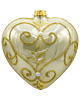 ozdoby choinkowe Bombka choinkowa: Serce w złotym ornamencie: połysk