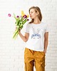 t-shirt damskie Koszulka damska biała Wianek