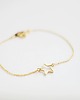 bransoletki złote 16k Gold Plated Star Bracelet