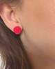 kolczyki soutache Kolczyki sutasz ślimaczki czerwone