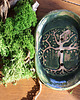 mydelniczki Mydelniczka, akcesoria do łazienki, ceramiczna, wzory, zielona