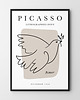 plakaty Plakat Picasso Gołębica Ptak Szkic