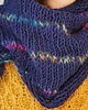 szale damskie szalik HANDMADE granat
