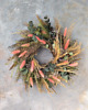 wianki Wianek dekoracyjny, wiosenny, z suszonych i stabilizowanych roślin