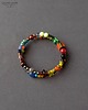 bransoletki - inne Bajecznie kolorowa bransoletka Boho z drobnych koralików prezent  handmade