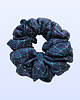 gumki do włosów Scrunchie MIDI granatowa