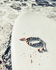 bransoletki z kamieni naturalnych Bransoletka, biała lawa, drewno, surfing
