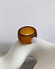 pierścionek z żywicy Masywny Pierścionek z Kamieniem Naturalnym  Chunky Jelly Ring 1