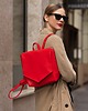 plecaki LOTUS Pop-Red Vegan-Leather Mini Backpack