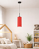 lampy do pokoju dziecka Czerwona lampa wisząca do pokoju dziecka tuba ELBA KIDS