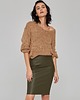 swetry damskie  Sweter o luźnym splocie camel
