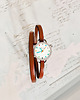 zegarki damskie Prezent - Zegarek -multi Dots - orange pasek + Ball xmas