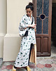 ubrania różne Chryzantema  Kimono Vintage