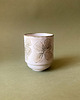 kubki Lekki  Ceramiczny Kubek, Zielony Kwiatowy Wzór, Retro