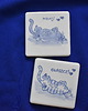 podkładki do kuchni Kafle ręcznie malowane- podkładki ceramiczne koty