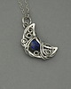 wisiory Wisiorek księżyc lapis lazuli wire wrapping półksiężyc