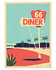 plakaty Plakat retro - 66 Diner, USA,