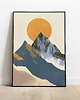 plakaty Abstrakcyjny plakat/grafika na ścianę, góry, Tatry, do salonu, na korytarz.