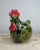 ozdoby wielkanocne Kurka ceramiczna - zielona #2