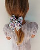 dziewczynka - inne Gumka jedwabna z kokardą MINI scrunchie pastel watercolor