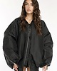 kurtki damskie Kurtka typu bomber czarna zipper