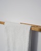 wieszaki Dębowy minimalistyczny wieszak ścienny do łazienki