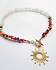 chokery Naszyjnik choker - Masa perłowa-kwarc