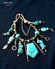naszyjniki - inne Turkusowy naszyjnik w stylu boho unikat handmade dla fanki turkusów PREZENT