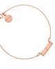 srebrne naszyjniki Bransoletka z matowego różowego złota z konstelacją Wagi