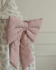 tekstylia - różne Kokarda dekoracyjna washed cotton pink
