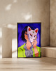 grafiki i ilustracje Plakat "Neon Girl"