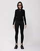 bluzki z długim rękawem damskie LONGSLEEVE SWETER BELLA czarny premium