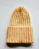 czapki damskie Czapka z merynosa żółta masełkowa