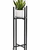kwietniki Kwietnik Metalowy Stojak na kwiaty 80cm czarny LOFT