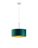 lampy wiszące Zielona lampa wisząca do salonu ze złotymi elementami SINTRA GOLD  fi - 30 cm