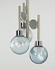 lampy wiszące Żyrandol Space Age, szkło Murano, lata 70, produkcja: Włochy