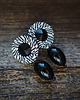 kolczyki soutache Czarno-białe kolczyki soutache