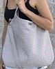 torby na ramię Duża jasna torba  worek boho beżowo szara  XXL na ramię