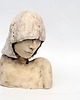 figurki i rzeźby Rzeźba ceramiczna Głowa Kobiety handmade